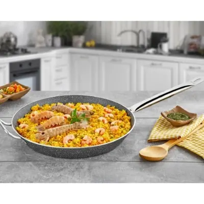 Evren 44 Cm Paella Bistro Tava (Çift Kulplu)